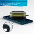 Silicone Bluetooth Earphones Case Shockproof Wireless Headphone Protective Box with Hook black