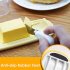 Silicone Butter Dish With Knife Dishwasher Safe Butter Keeper Kitchen Utensils With Transparent Lid yellow