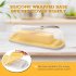 Silicone Butter Dish With Knife Dishwasher Safe Butter Keeper Kitchen Utensils With Transparent Lid yellow