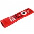 Silicone Case Compatible For Hisense ERF3V90H 100L5G DLT100B Tv Remote Dust proof Cover Sleeve With Lanyard red