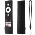 Silicone Case Compatible For Hisense ERF3V90H 100L5G DLT100B Tv Remote Dust proof Cover Sleeve With Lanyard red