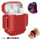 Silicone Case Cover Protective Skin for Apple Airpod AirPods Charging Case  red