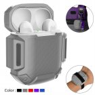 Silicone Case Cover Protective Skin for Apple Airpod AirPods Charging Case  gray