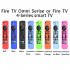 Silicone Case Protective Cover Compatible For Amazon Fire Tv Omni Serise fire Tv 4 Series Tv Remote Compatible For Frie Tv Alexa Voice Remote black