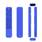 Silicone Case Remote Control Storage Dustproof Cover With Protective Belt Lanyard Compatible For TCL RC902V blue