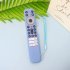 Silicone Case Remote Control Storage Dustproof Cover With Protective Belt Lanyard Compatible For TCL RC902V blue