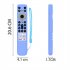 Silicone Case Remote Control Storage Dustproof Cover With Protective Belt Lanyard Compatible For TCL RC902V blue