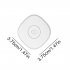 Silicone Case Soft Flexible Scratch Resistant Shock Resistant Skin Cover Secure Holder Accessories Compatible For SmartTag Tracker White