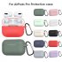 Silicone Case for AirPods Pro Travel Earphone Storage Bag Smooth Surface Dustproof Overall Protection Headset Cover pink
