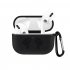 Silicone Case for AirPods Pro Travel Earphone Storage Bag Pattern Printed Headset Cover with Hook for Easy Carrying gray