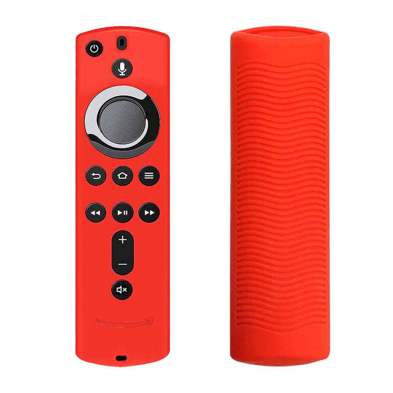 Silicone Case for Fire Tv Stick 4k Voice Remote 5.9inch Remote Control Media Player Protective Cover red