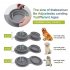 Silicone Collapsible Pet Bowl Dog Choking proof Double Bowl Food  Container Outdoor Portable Dog Feeder as picture show
