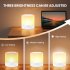 Silicone Colorful Night Lights Portable Adjustable 7 Color Changing Rgb Table Lamp Camping Lights With Handle White without remote control