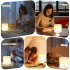 Silicone Colorful Night Lights Portable Adjustable 7 Color Changing Rgb Table Lamp Camping Lights With Handle White without remote control