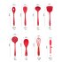 Silicone Cooking Tools Kitchen Utensils Heat resistant Nonstick Spatula Shovel Soup Spoon Kitchenware tube