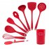 Silicone Cooking Tools Kitchen Utensils Heat resistant Nonstick Spatula Shovel Soup Spoon Food clip