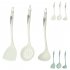 Silicone Cooking Utensil Set 3 piece Food Grade Silicone Heat Resistant Kitchen Utensils Set For Home Kitchen Nordic green