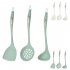 Silicone Cooking Utensil Set 3 piece Food Grade Silicone Heat Resistant Kitchen Utensils Set For Home Kitchen Nordic green