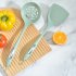 Silicone Cooking Utensil Set 3 piece Food Grade Silicone Heat Resistant Kitchen Utensils Set For Home Kitchen Nordic green