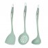 Silicone Cooking Utensil Set 3 piece Food Grade Silicone Heat Resistant Kitchen Utensils Set For Home Kitchen Nordic green