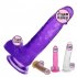 Silicone Crystal Dildos Penis Fake Penis Masturbator Delayed Ejaculation Manual Adult Sex Toys With Suction Cup purple