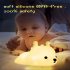 Silicone Cute Deer Led Night Light 7 Colors Type C Rechargeable Multicolor Desk Lamp For Babies Kids Toddlers Girls colorful