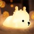 Silicone Cute Deer Led Night Light 7 Colors Type C Rechargeable Multicolor Desk Lamp For Babies Kids Toddlers Girls colorful