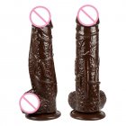 Silicone Dildos Penis Oversized Simulation Fake Penis Erotic Sex Toys Adult Supplies With Strong Suction Cup coffee