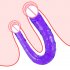 Silicone Dildos Penis Double Ended U shaped Realistic Mini Crystal Masturbator Adult Sex Toys Products pink