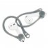 Silicone Ear Hook With Holder Strap Ergonomics Sports Anti lost Ear Hook For Airpods white