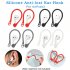 Silicone Ear Hook With Holder Strap Ergonomics Sports Anti lost Ear Hook For Airpods white