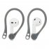 Silicone Ear Hook With Holder Strap Ergonomics Sports Anti lost Ear Hook For Airpods gray