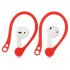 Silicone Ear Hook With Holder Strap Ergonomics Sports Anti lost Ear Hook For Airpods white