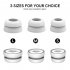 Silicone Earbuds Anti slip Anti lost Comfortable Ear Caps Compatible For Samsung Galaxy Buds Pro Pair of black SML