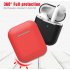 Silicone Earphone Case For Airpods 1 2 Generation Universal Hook Type Anti drop Earphone Case Cover Black