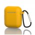 Silicone Earphone Case For Airpods 1 2 Generation Universal Hook Type Anti drop Earphone Case Cover Black
