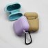 Silicone Earphone Case For Airpods 1 2 Generation Universal Hook Type Anti drop Earphone Case Cover Black