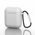 Silicone Earphone Case For Airpods 1 2 Generation Universal Hook Type Anti drop Earphone Case Cover Black