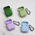 Silicone Earphone Case For Airpods 1 2 Generation Universal Hook Type Anti drop Earphone Case Cover Black