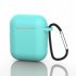 Silicone Earphone Case For Airpods 1 2 Generation Universal Hook Type Anti drop Earphone Case Cover Black