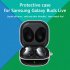 Silicone Earphone Protective Case Wireless Bluetooth Headset Anti fall Cover With Buckle Compatible For Samsung Galaxybuds2 Live pro lavender