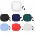 Silicone Earphone Protective Case Wireless Bluetooth Headset Anti fall Cover With Buckle Compatible For Samsung Galaxybuds2 Live pro lavender