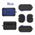 Silicone Earphone Protective Case Carrying Suitcase Compatible For 1more Evo Noise Cancelling Earbuds blue