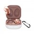 Silicone Earphone Protective Case Wireless Bluetooth Headset Anti fall Cover With Buckle Compatible For Samsung Galaxybuds2 Live pro Galaxy Gray