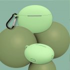 Silicone Earphone Protective Cover Shock-proof Sleeve Compatible For Huawei Freebuds 4/4i 2260C tea green