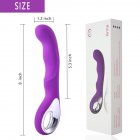 Silicone Electric Vibrator Usb Rechargeable Vibrating Sex Toys Stimulator Massager Female Masturbation Device Purple