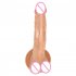 Silicone Female Masturbator Dildos Penis Soft Flexible Fake Penis Couple Sex Toys With Strong Suction Cup large flesh color
