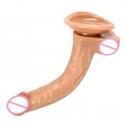 Silicone Female Masturbator Dildos Penis Soft Flexible Fake Penis Couple Sex Toys With Strong Suction Cup large brown