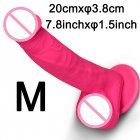 Silicone Female Penis Dildo Simulation Manual Sextoys Masturbator Female Adult Sex Toys Adult Supplies M