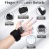 Silicone Finger Strengthener 3 Levels Resistances 40lb 60lb 75lb Finger Exerciser Recovery Physical Equipment black